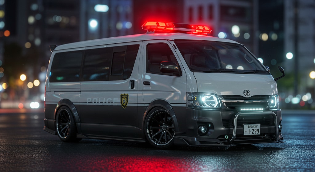 ハイエースパトロールカーのドリ車