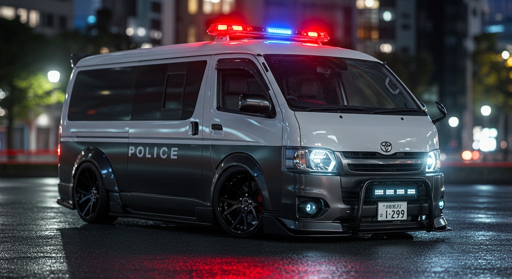 ハイエースパトロールカーのドリ車