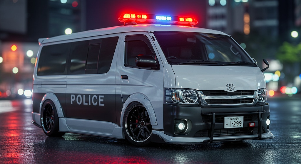 ハイエースパトロールカーのドリ車