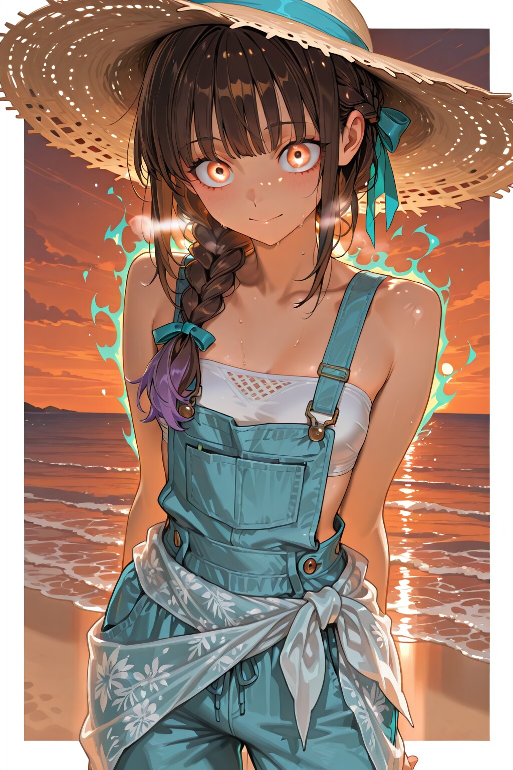 海辺のオーバーオール | の人気AIイラスト・グラビア