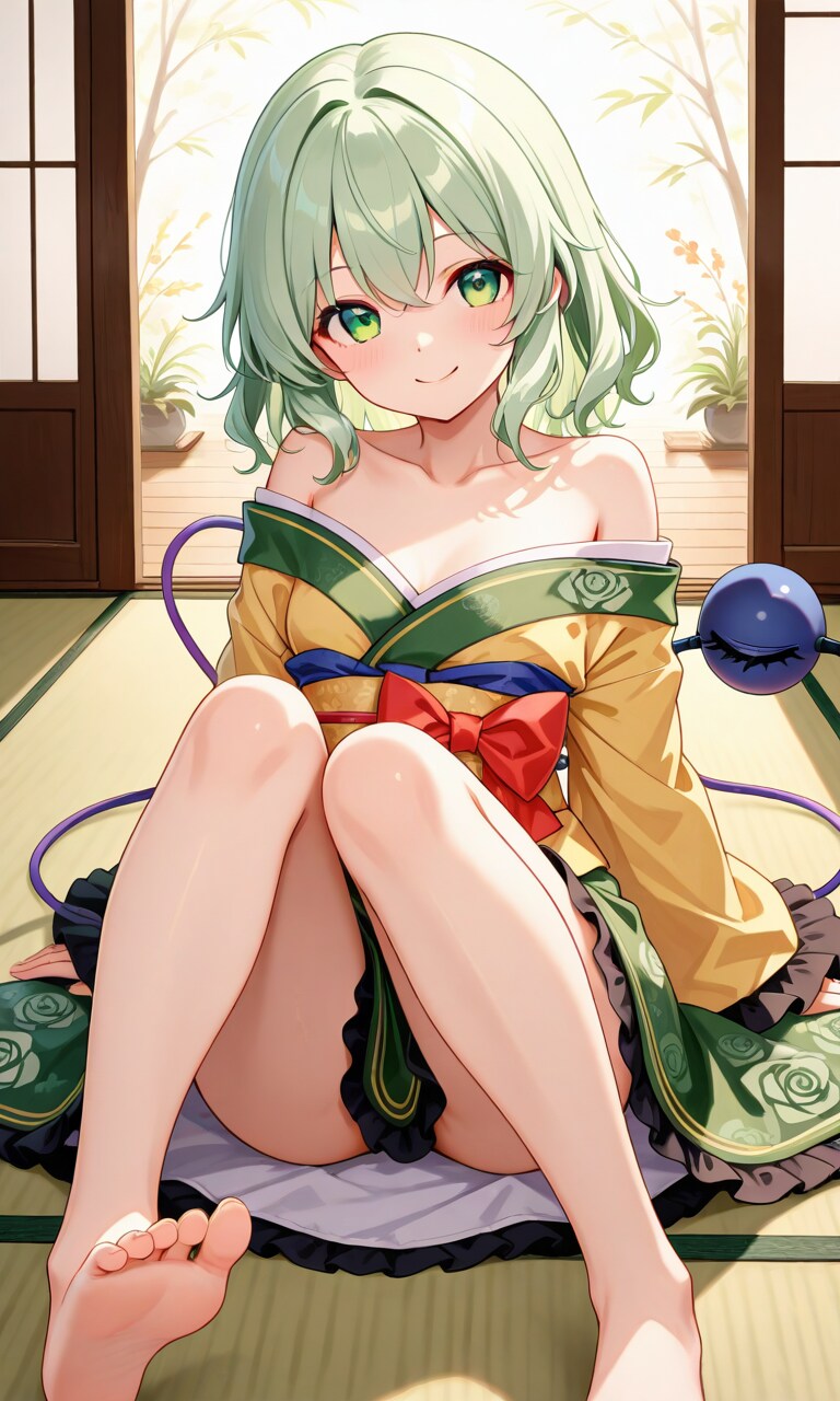 開けた晴れ着古明地姉妹