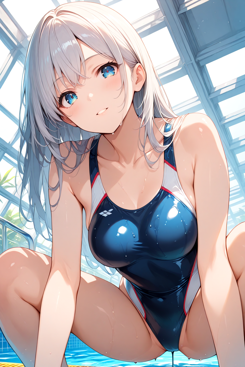 ジャージの下は競泳水着な霜月澄華ちゃん