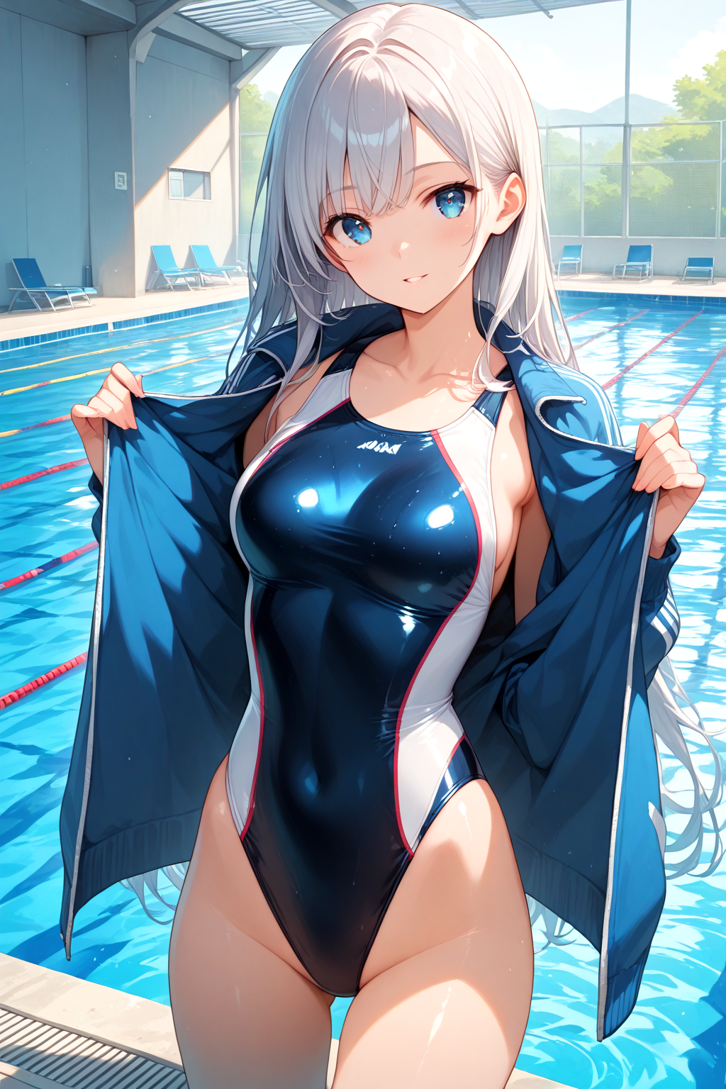 ジャージの下は競泳水着な霜月澄華ちゃん