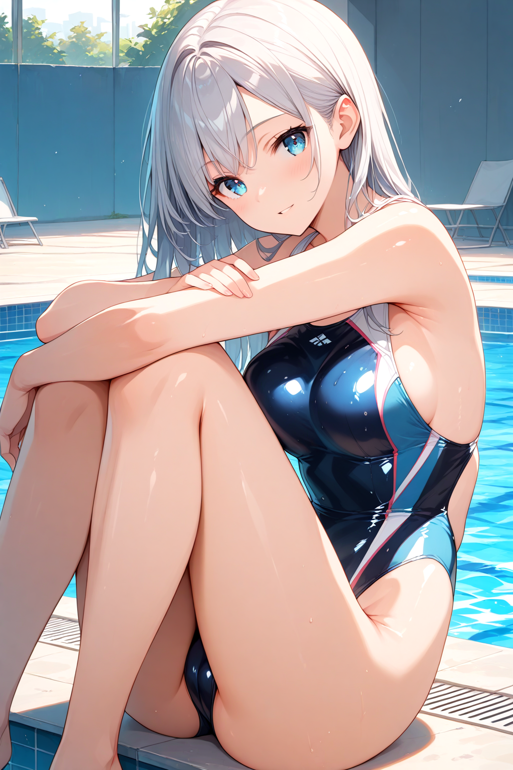 ジャージの下は競泳水着な霜月澄華ちゃん