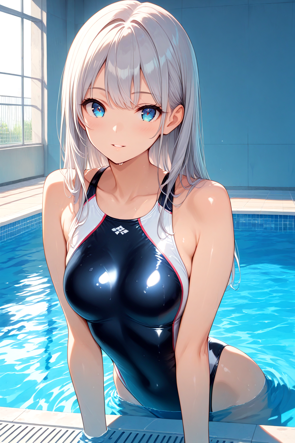 ジャージの下は競泳水着な霜月澄華ちゃん