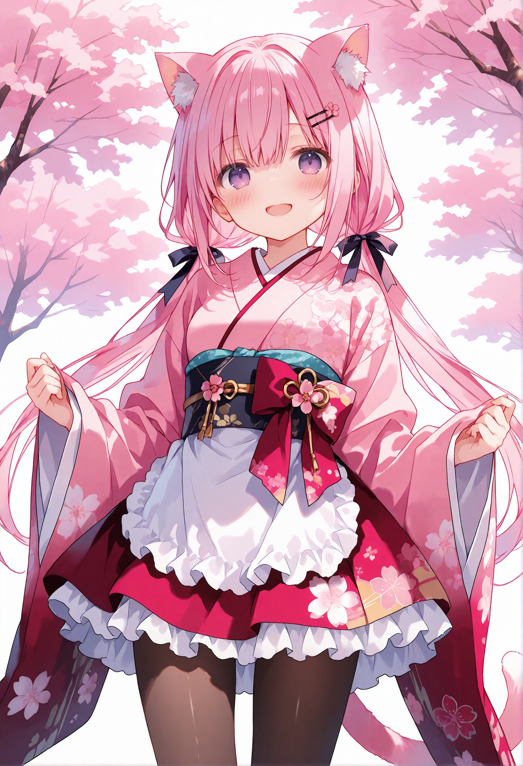 和ロリ猫耳桃香 41 | の人気AIイラスト・グラビア