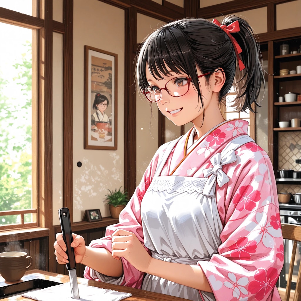 和風カフェの眼鏡さん