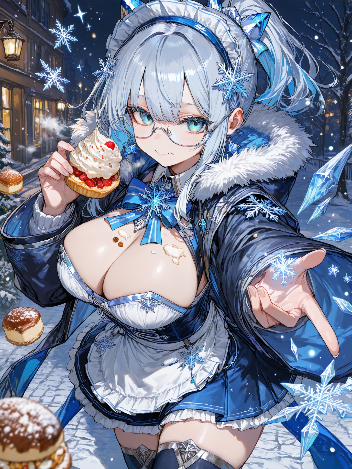 「氷・魔法使い・食いしん坊」メイド