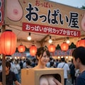 夏祭りの屋台（おっぱい屋） 4枚目
