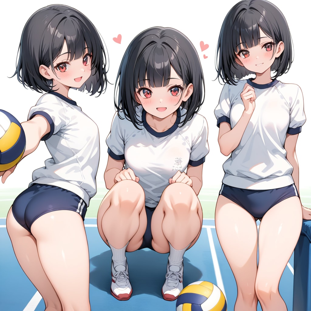 LARIMARでブルマ娘 ~ 黒髪ボブのブルマ娘１５２ ~
