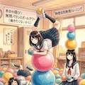 お久しブリーフ（バランスボール編） 5枚目
