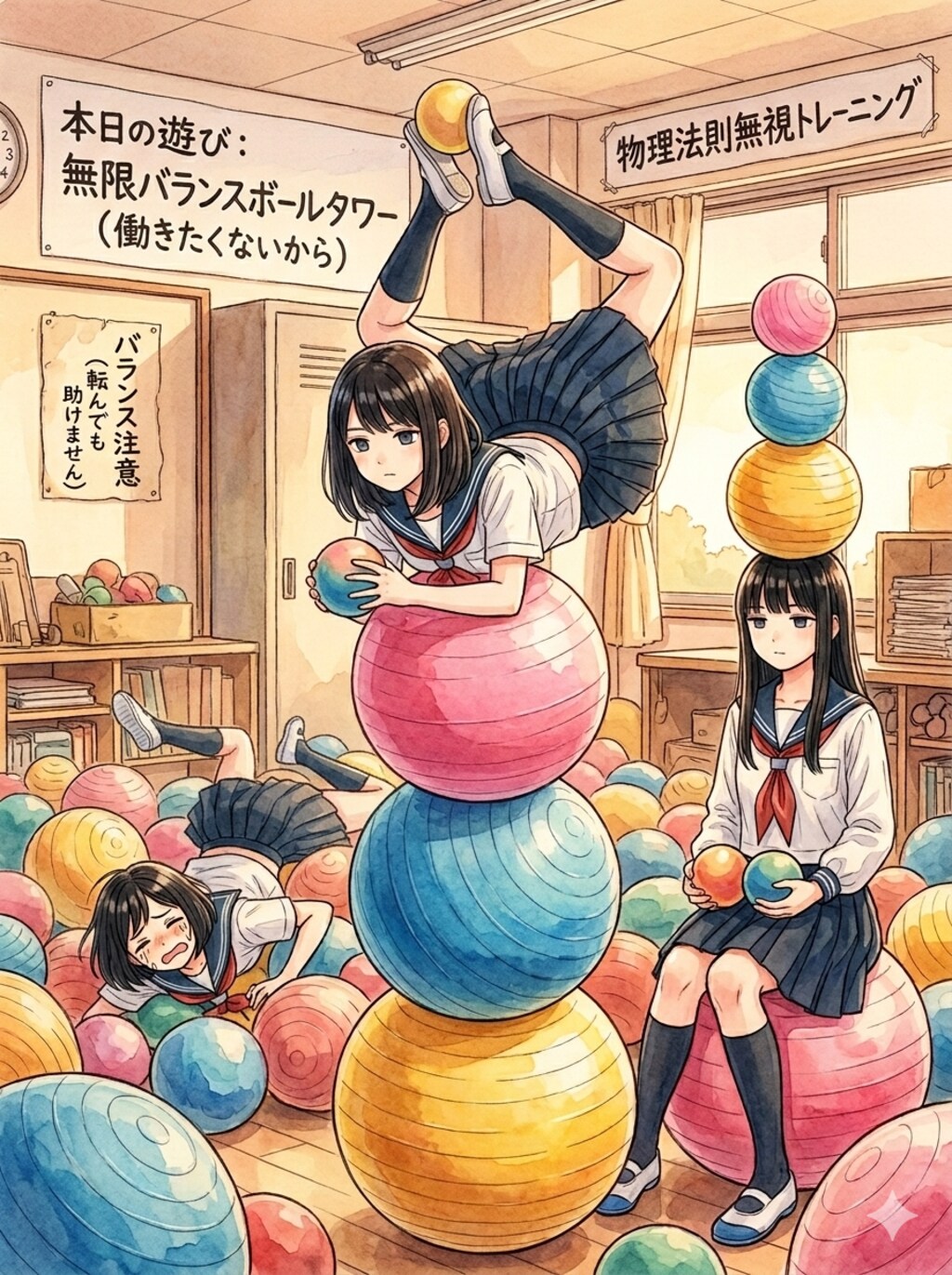 お久しブリーフ（バランスボール編）