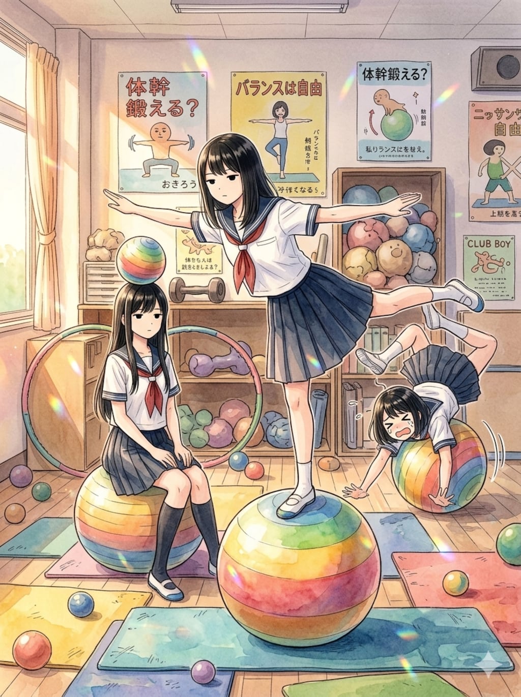 お久しブリーフ（バランスボール編）