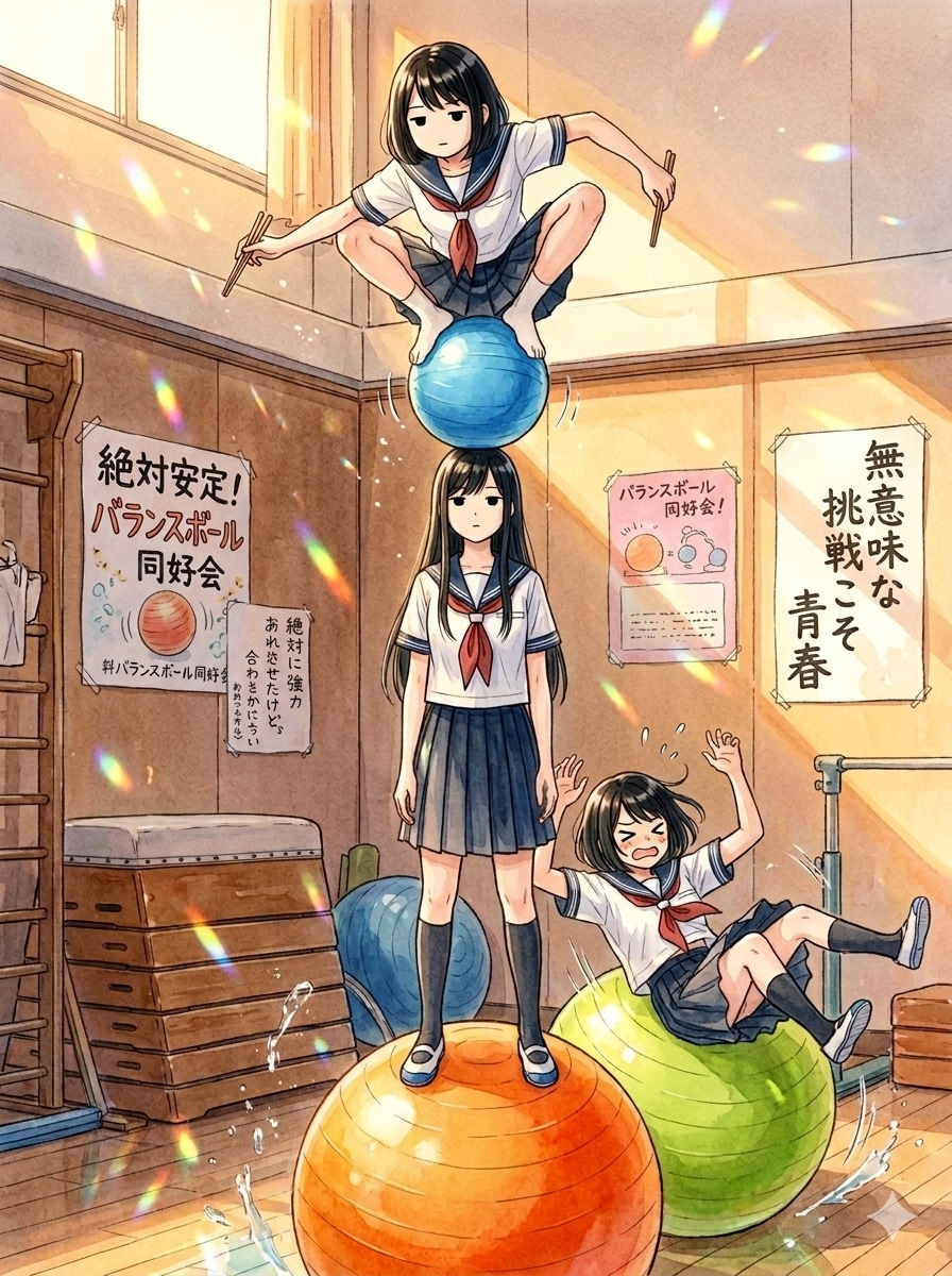 お久しブリーフ（バランスボール編）