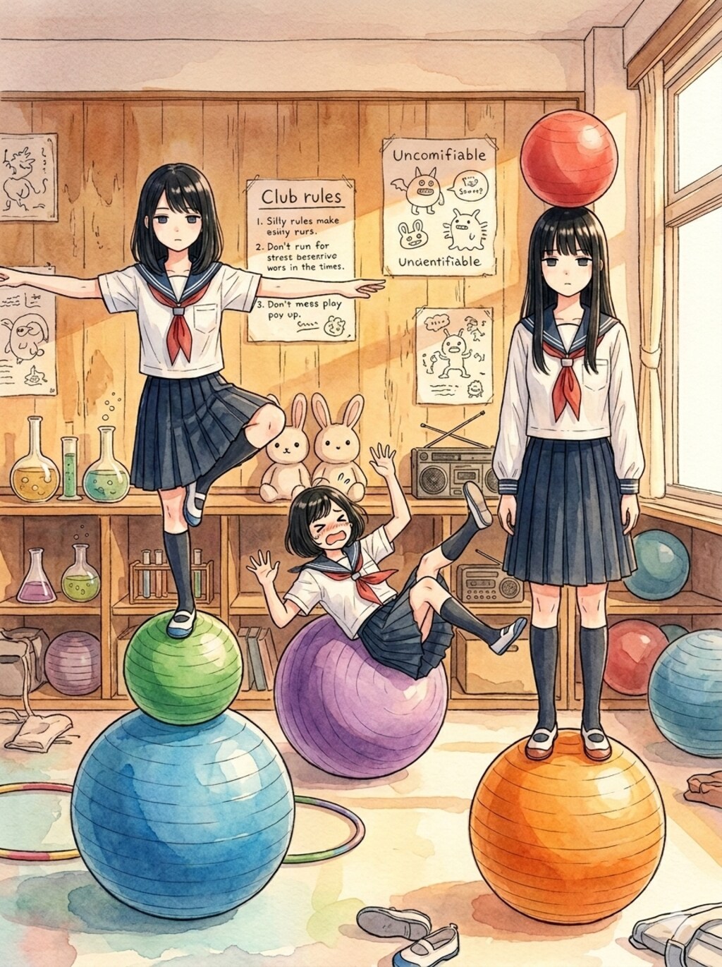 お久しブリーフ（バランスボール編）