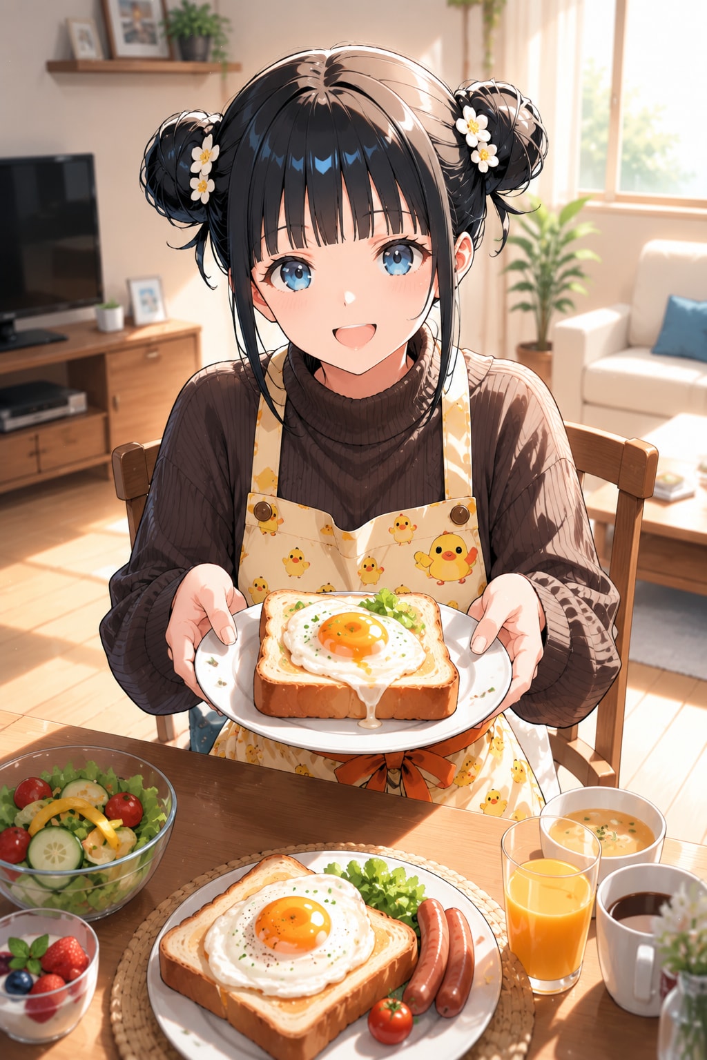 おだんごちゃん🍡✨と朝ごはん🍚✨　7/26