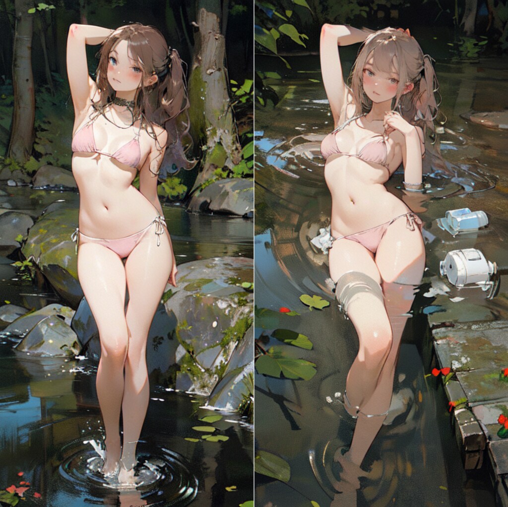 『泉』のポーズで 2