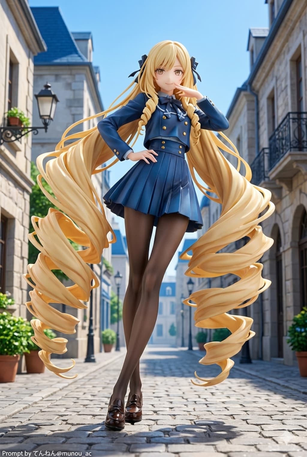 金髪ツインドリルフィギュア