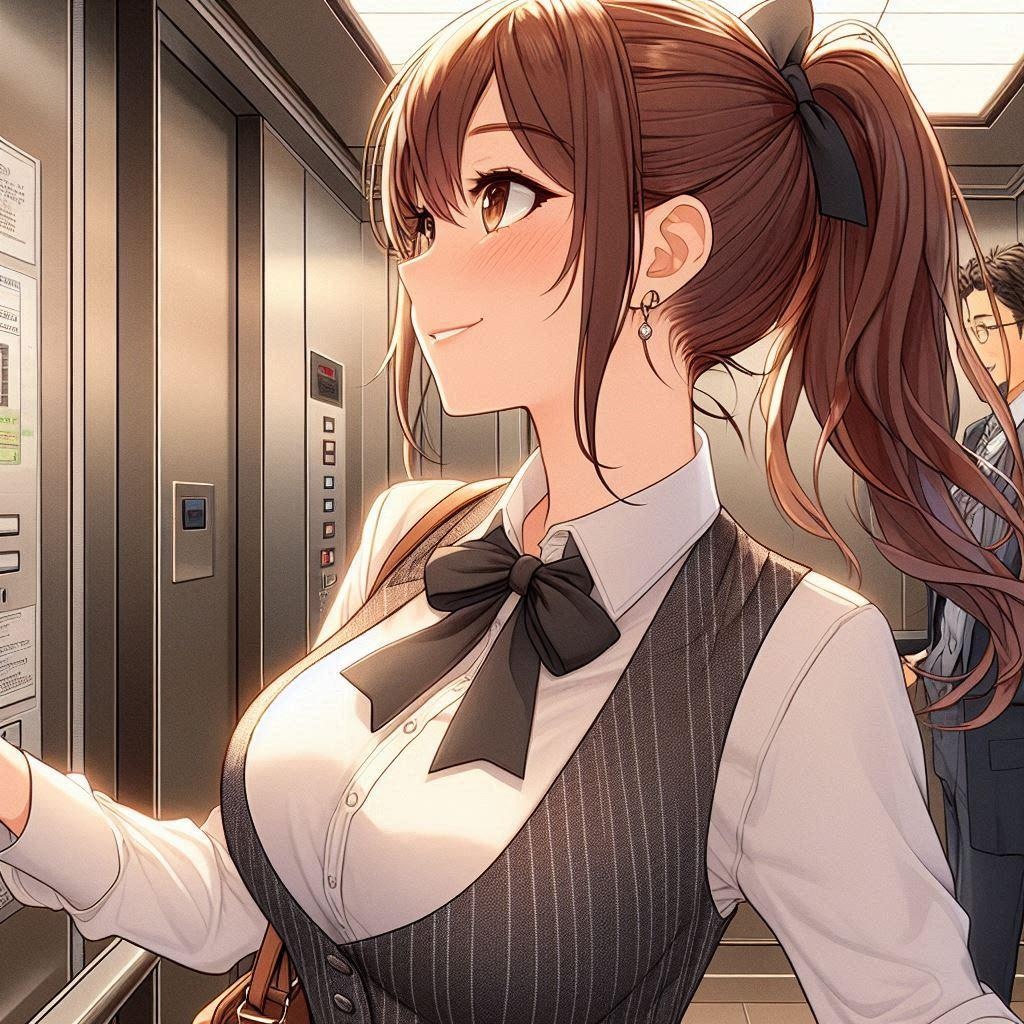 エレベーターにいた綺麗なお姉さん