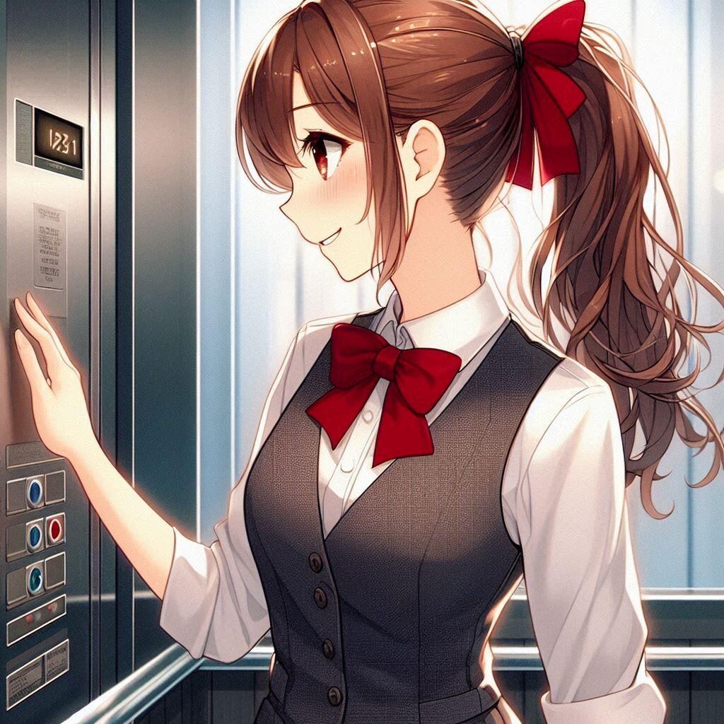 エレベーターにいた綺麗なお姉さん