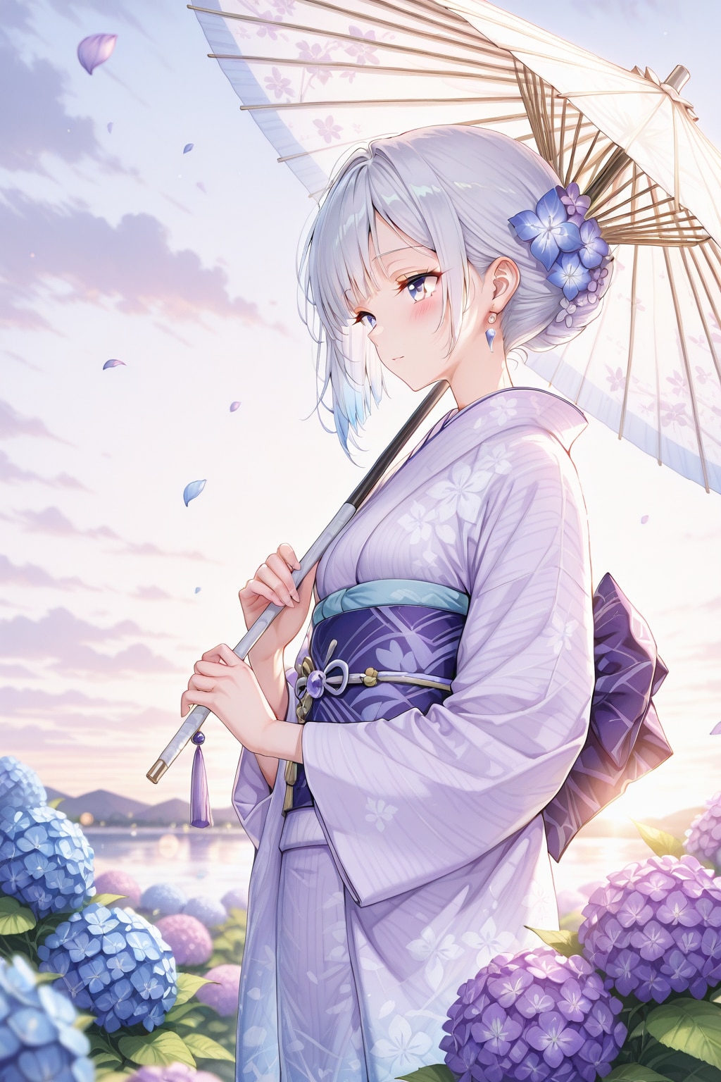 紫陽花湖畔のひととき