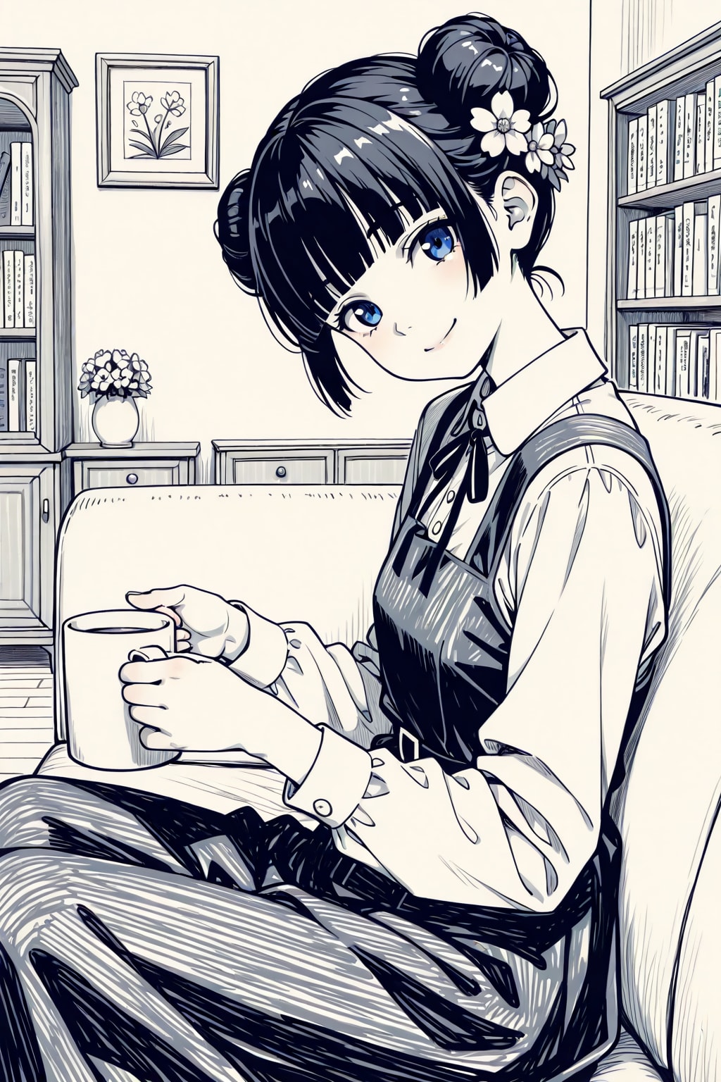 かおるのおだんごちゃんスケッチ８ | の人気AIイラスト・グラビア