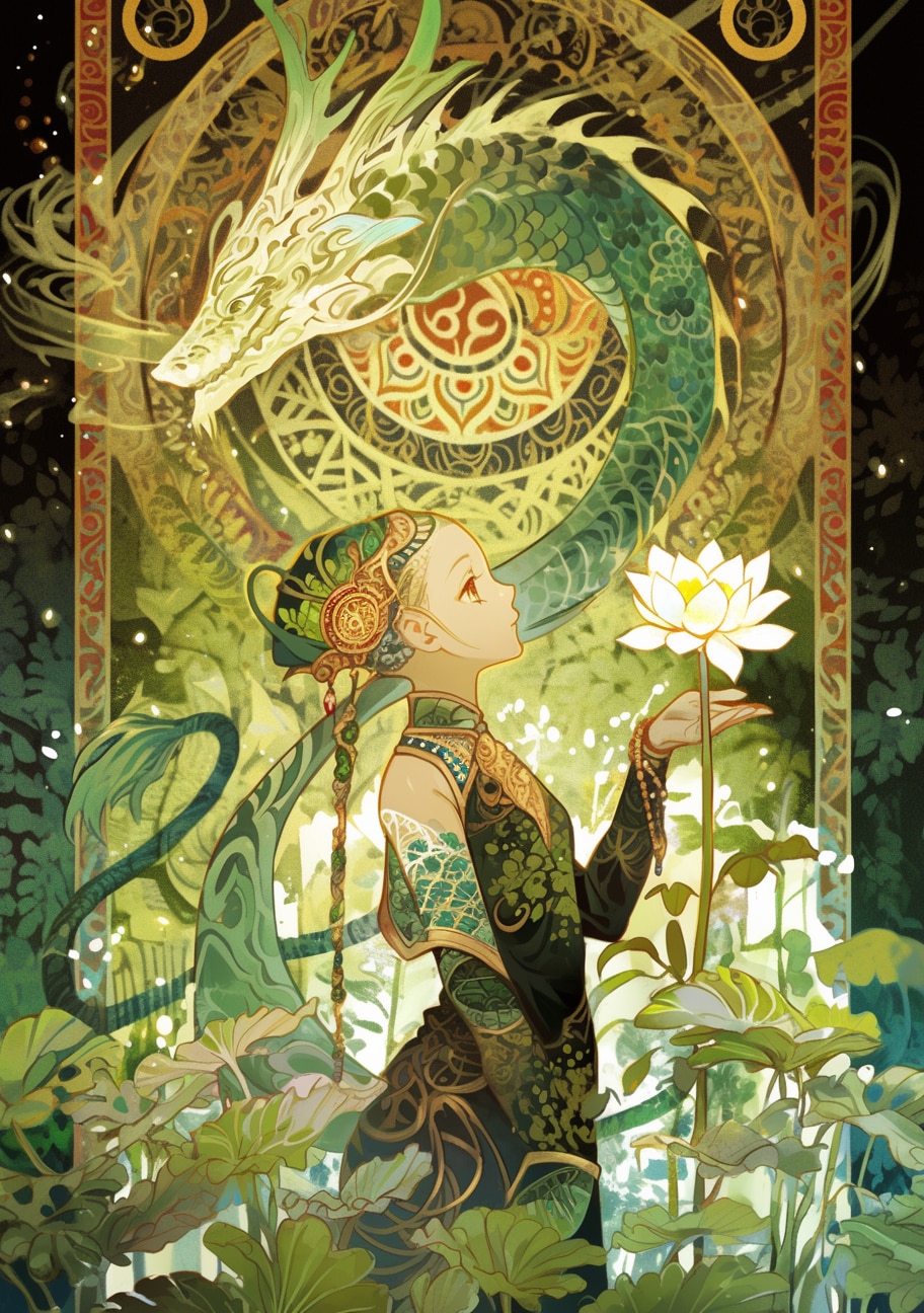 ボタニカルドラゴン🐉 | の人気AIイラスト・グラビア