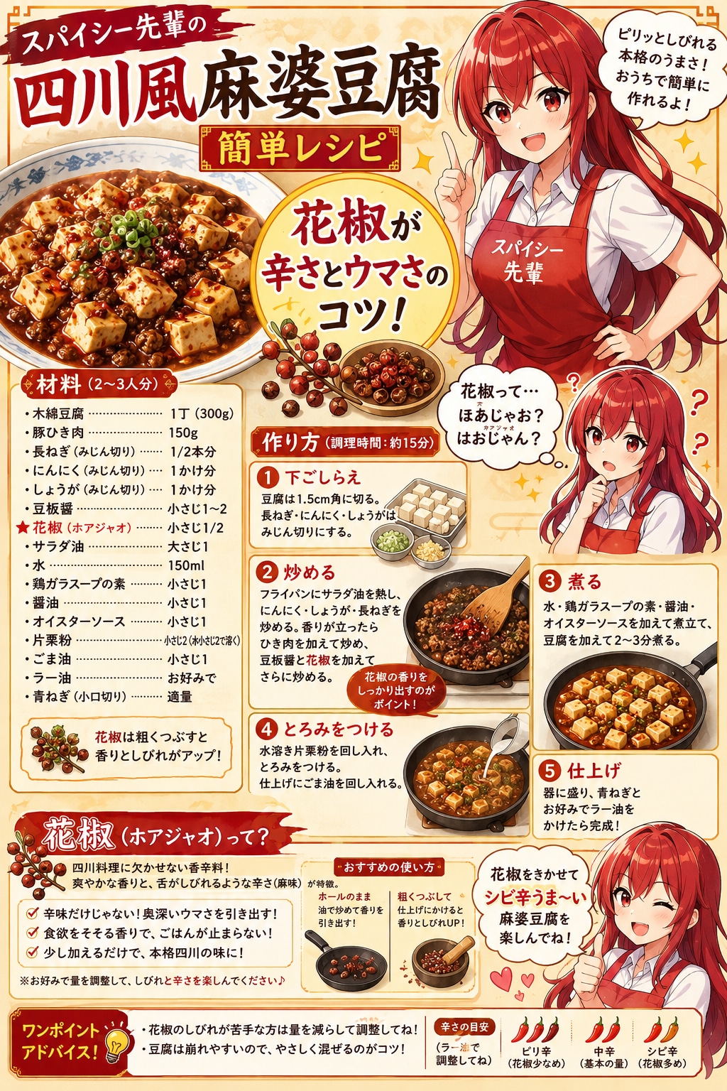四川風麻婆豆腐