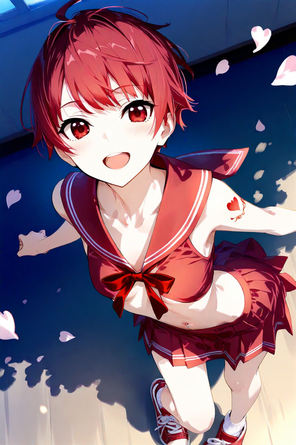 桜花びら舞い散る
