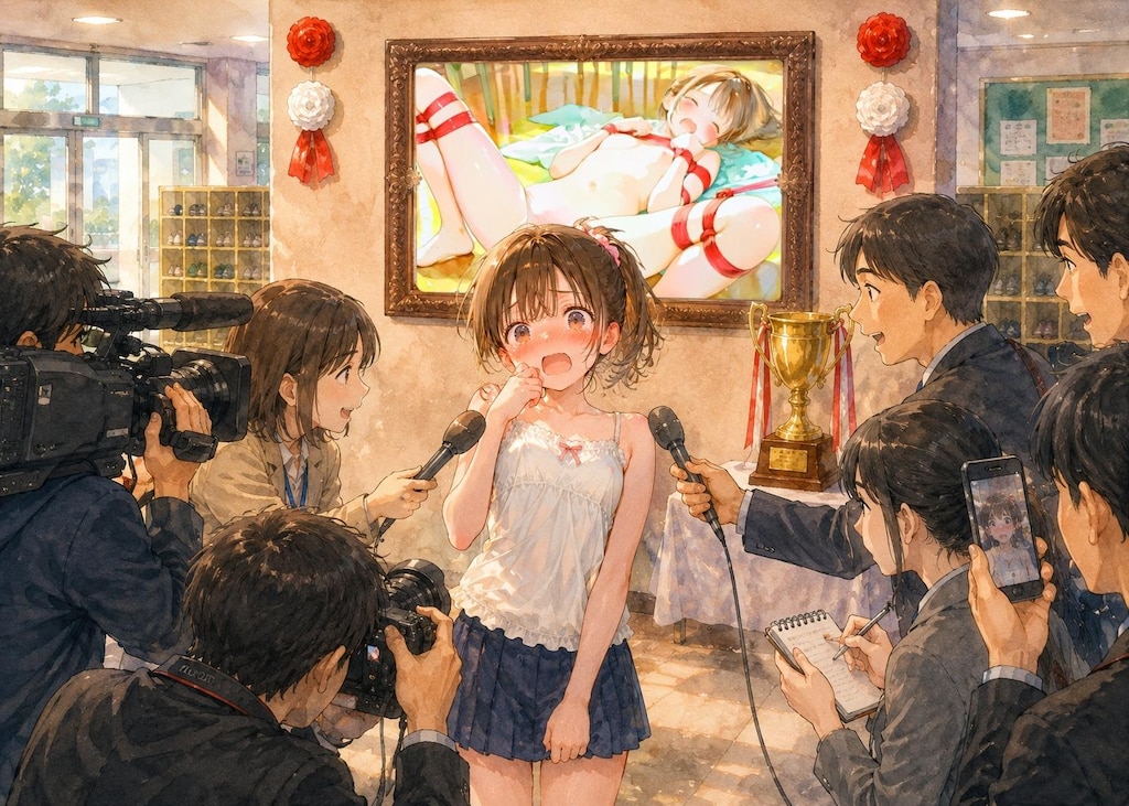 羞恥プレイ（美術部くんと水泳部ちゃん）