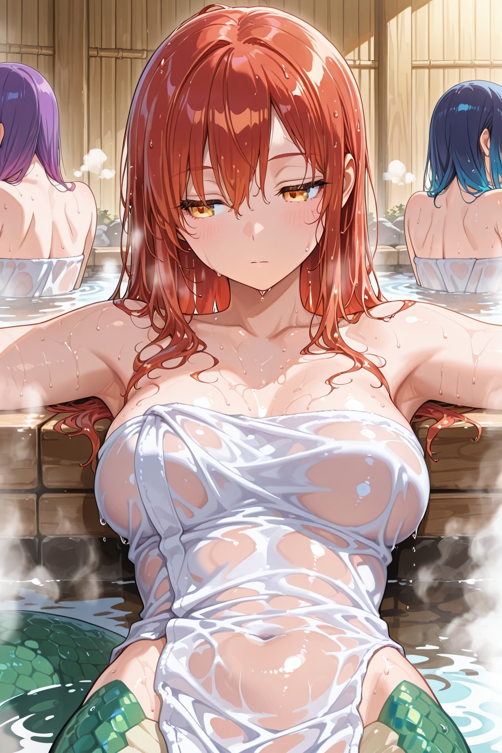 ラミアのいる温泉