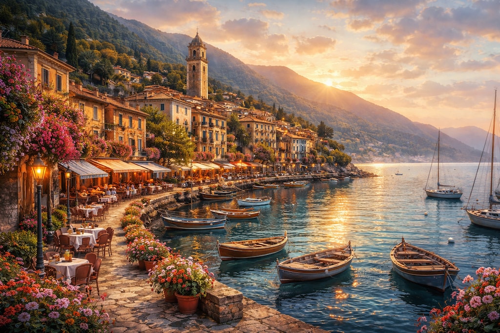 地中海の夕暮れ