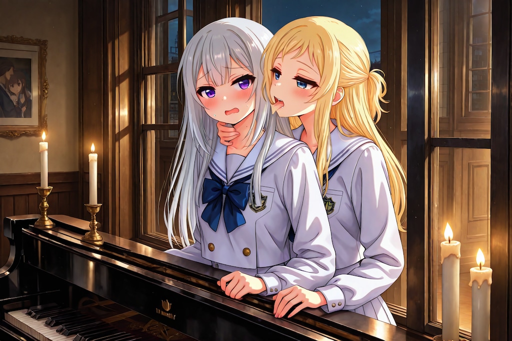 全寮制女学園の夜《ちちぷい生成機能版》