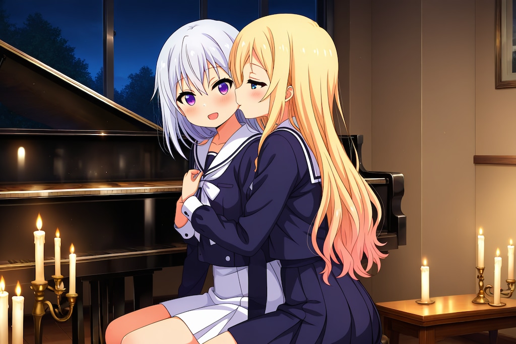 全寮制女学園の夜《ちちぷい生成機能版》