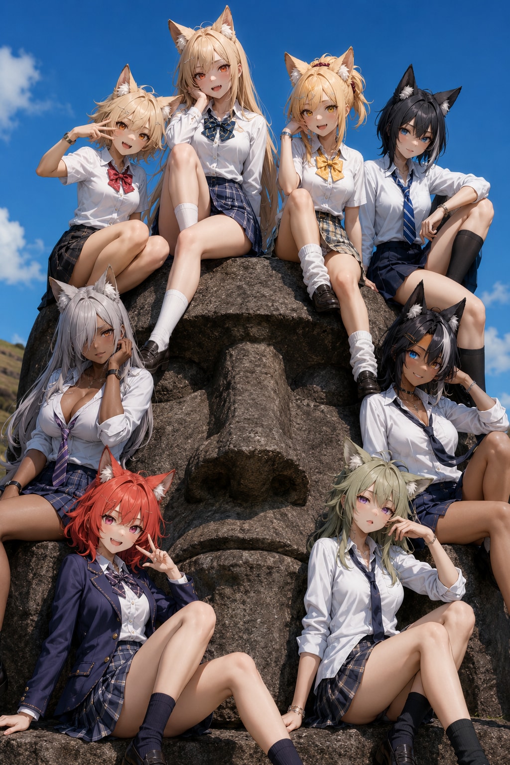 狐娘たち、世界を巡る　～イースター島編～