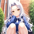 銀髪ちゃんのおしっこ 2枚目