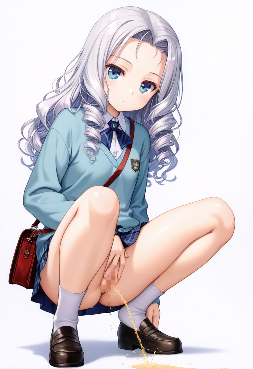 銀髪ちゃんのおしっこ