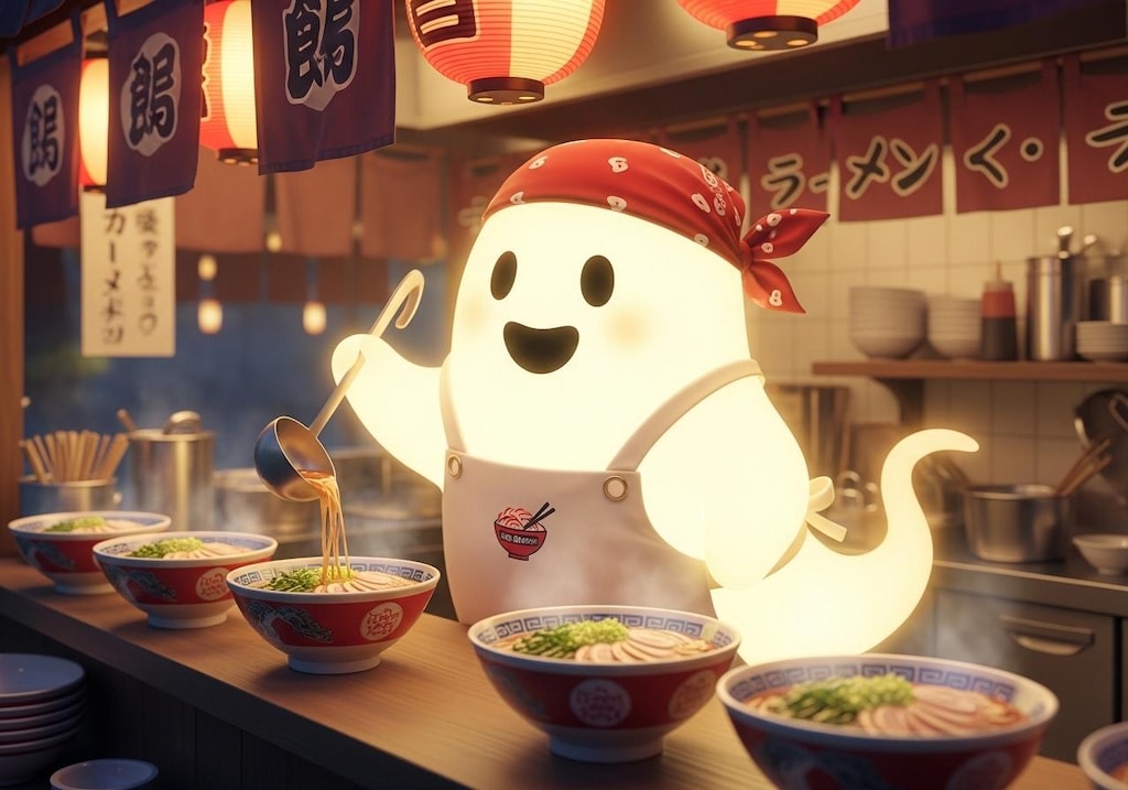 ラーメン屋台のお化け大将