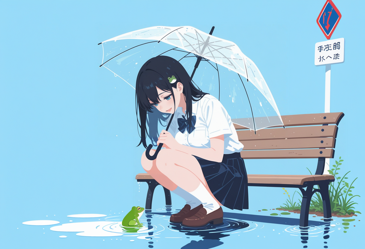 かえるのうたが　きこえてくるよ 　クヮ　クヮ　クヮ　クヮ 　ケケケケ　ケケケケ　クヮクヮクヮ | の人気AIイラスト・グラビア