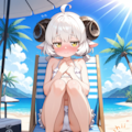 水着は恥ずかしいですぅ～。 4枚目