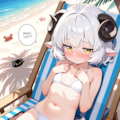 水着は恥ずかしいですぅ～。 6枚目