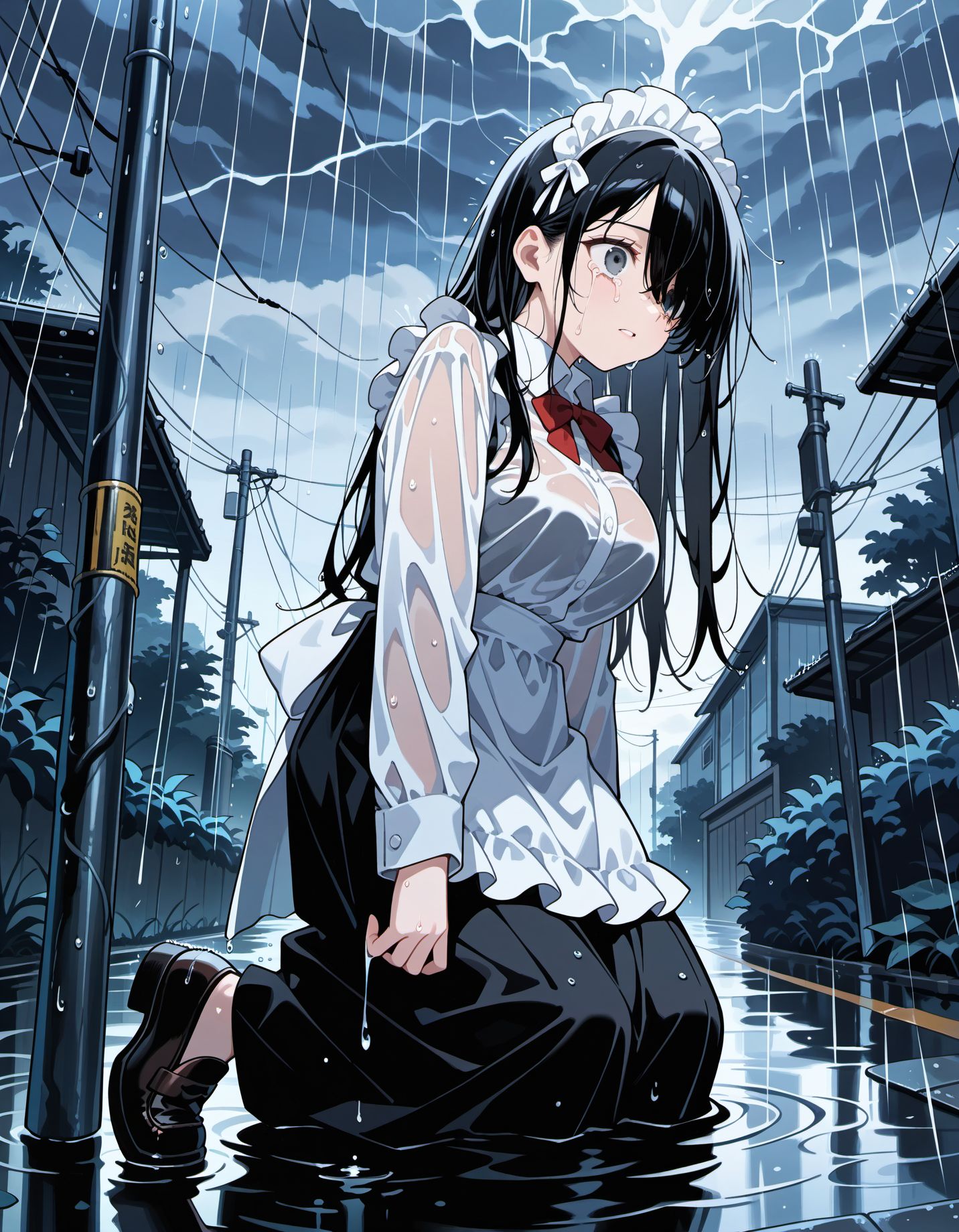 絶望のメイドさん | の人気AIイラスト・グラビア