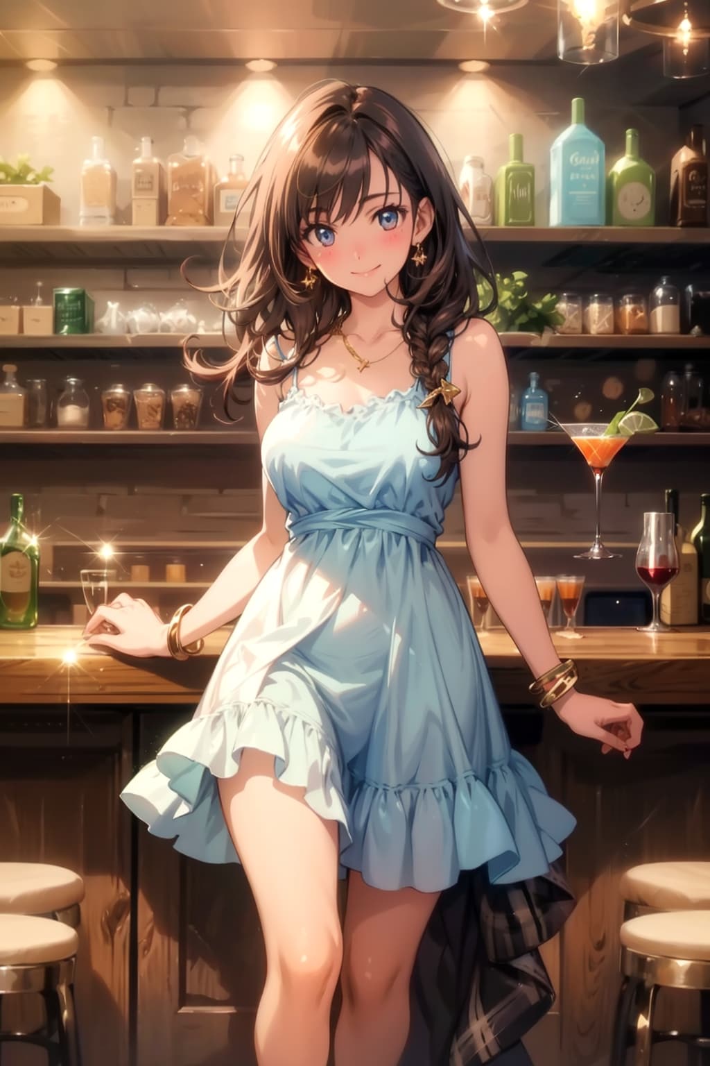 バーでほろ酔い