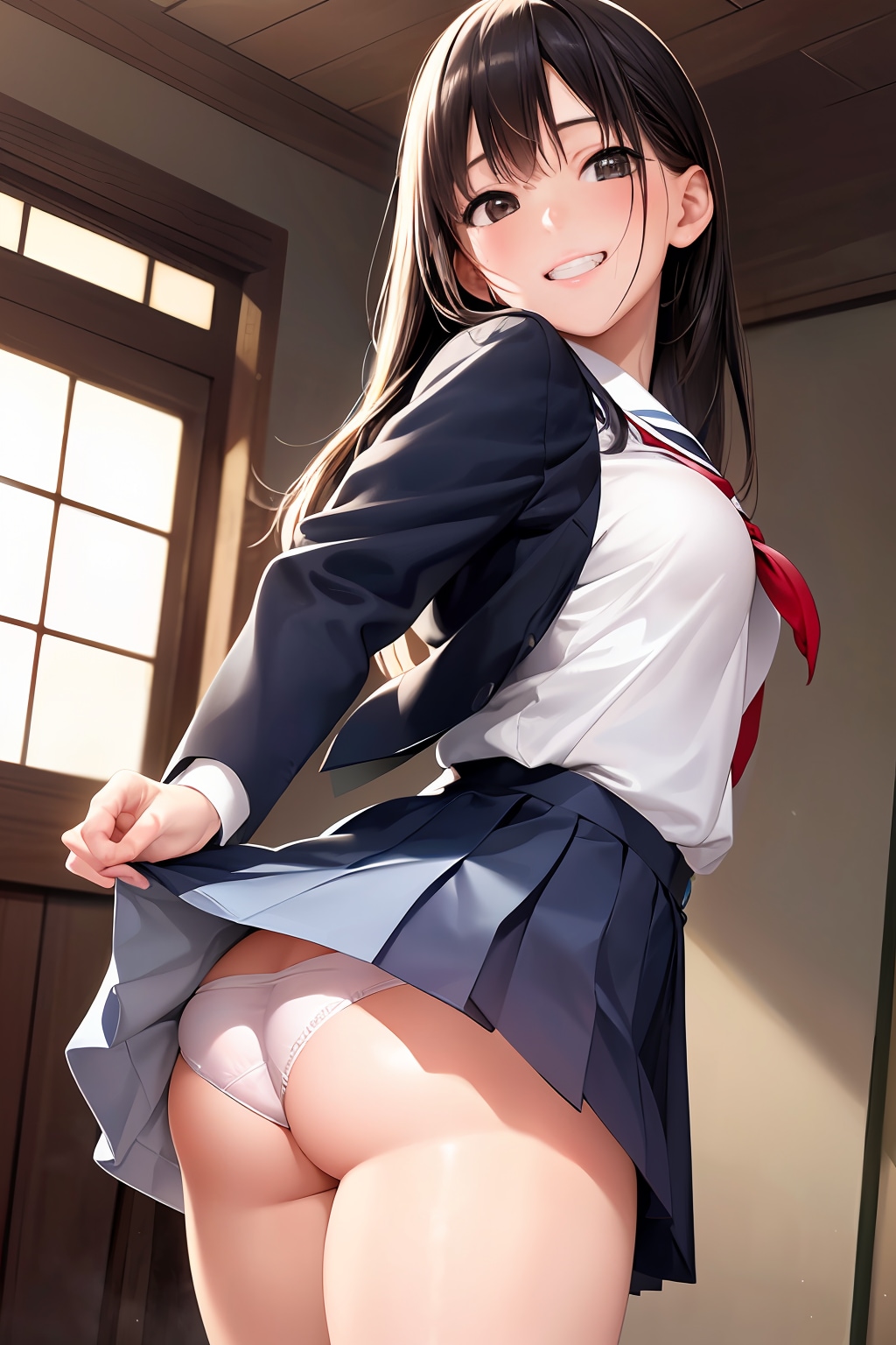 この学校、スカート短いよね？