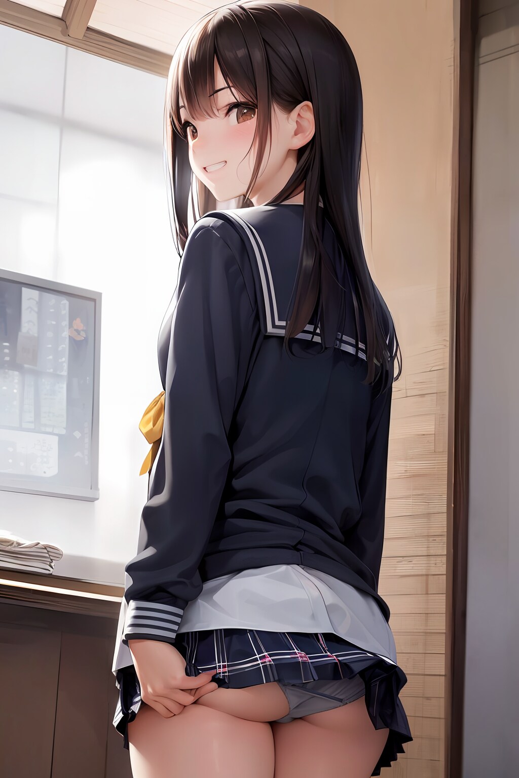 この学校、スカート短いよね？