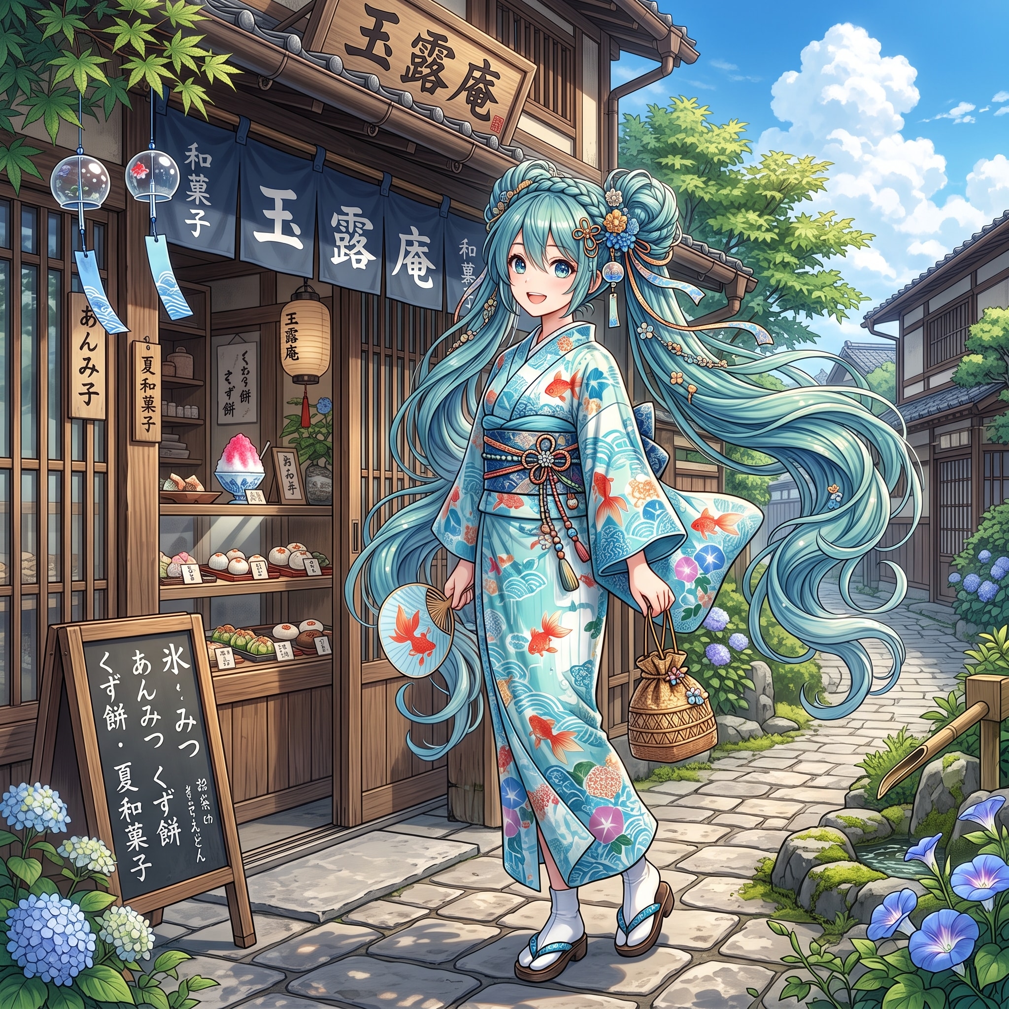 お出かけミクさん　７ | の人気AIイラスト・グラビア