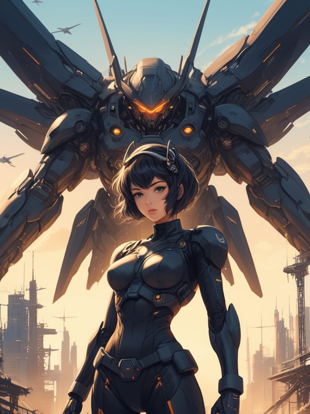 cosmic android girl & power loader