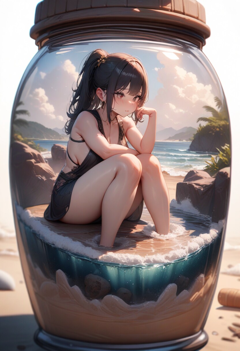 ガラスの中の女の子
