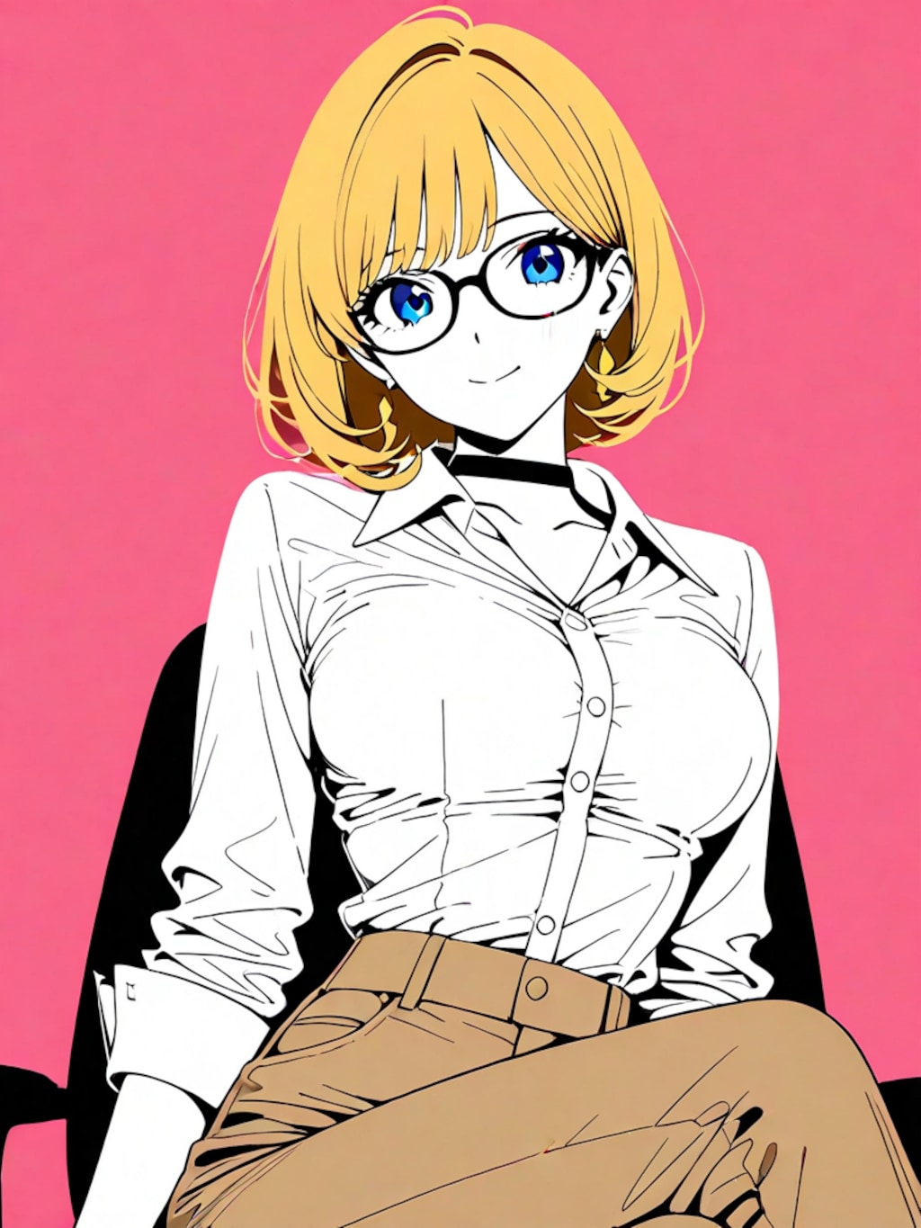 金髪おねえさん（職場）