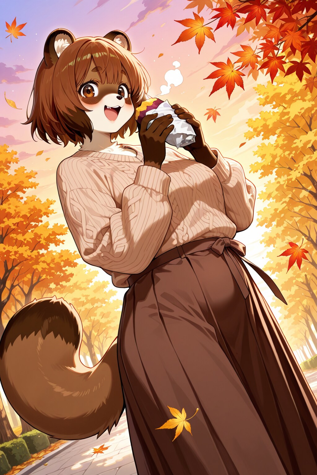 秋のたぬきさん